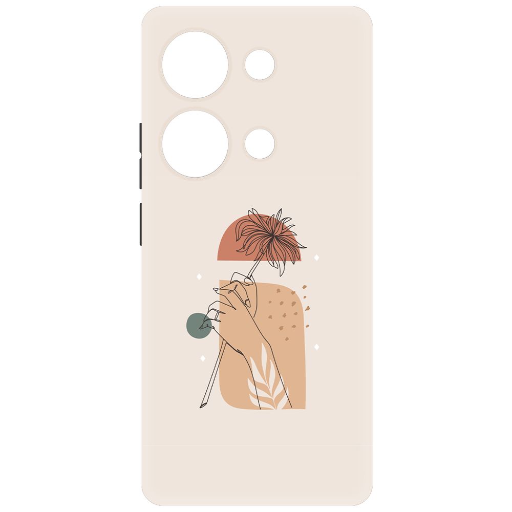 

Чехол-накладка Krutoff Soft Case Романтика для Poco M6 Pro 4G черный