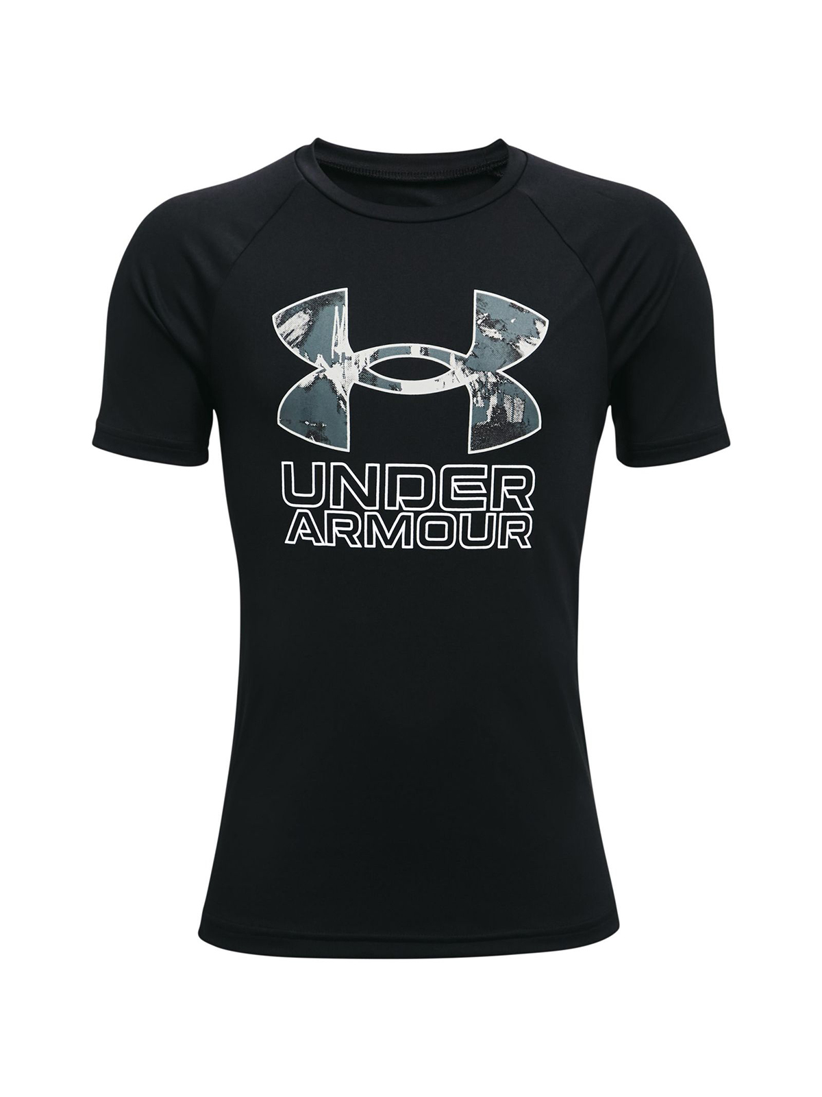 

Футболка Under Armour Tech Hybrid Prt Fill SS Tee 1363281-001 черный р.YLG, 1363281