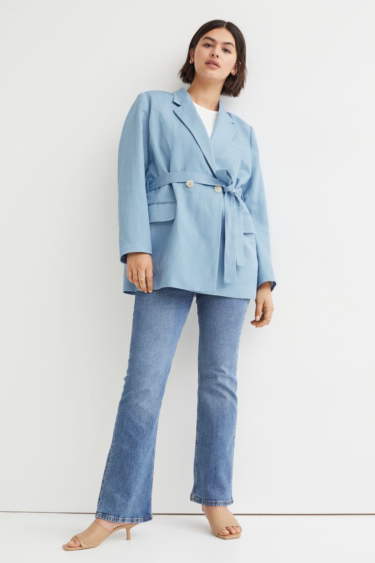 

Жакет женский H&M 1060886001 синий S (доставка из-за рубежа), 1060886001