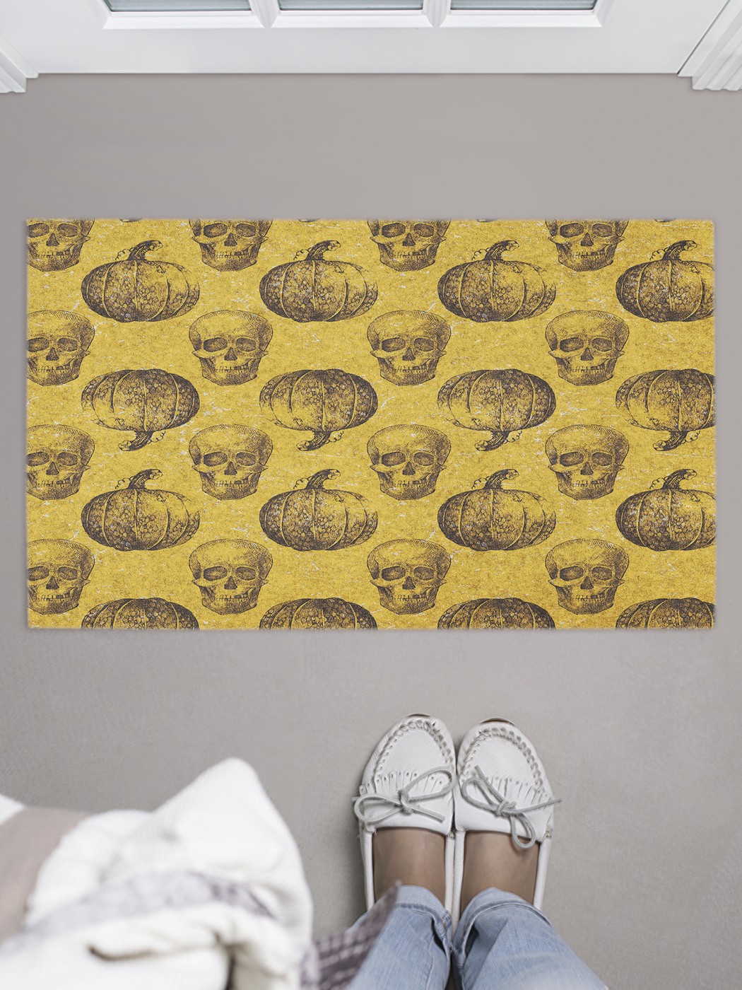 

Придверный коврик в прихожую для обуви, на резиновой основе, 75x45 см door_45073 JoyArty