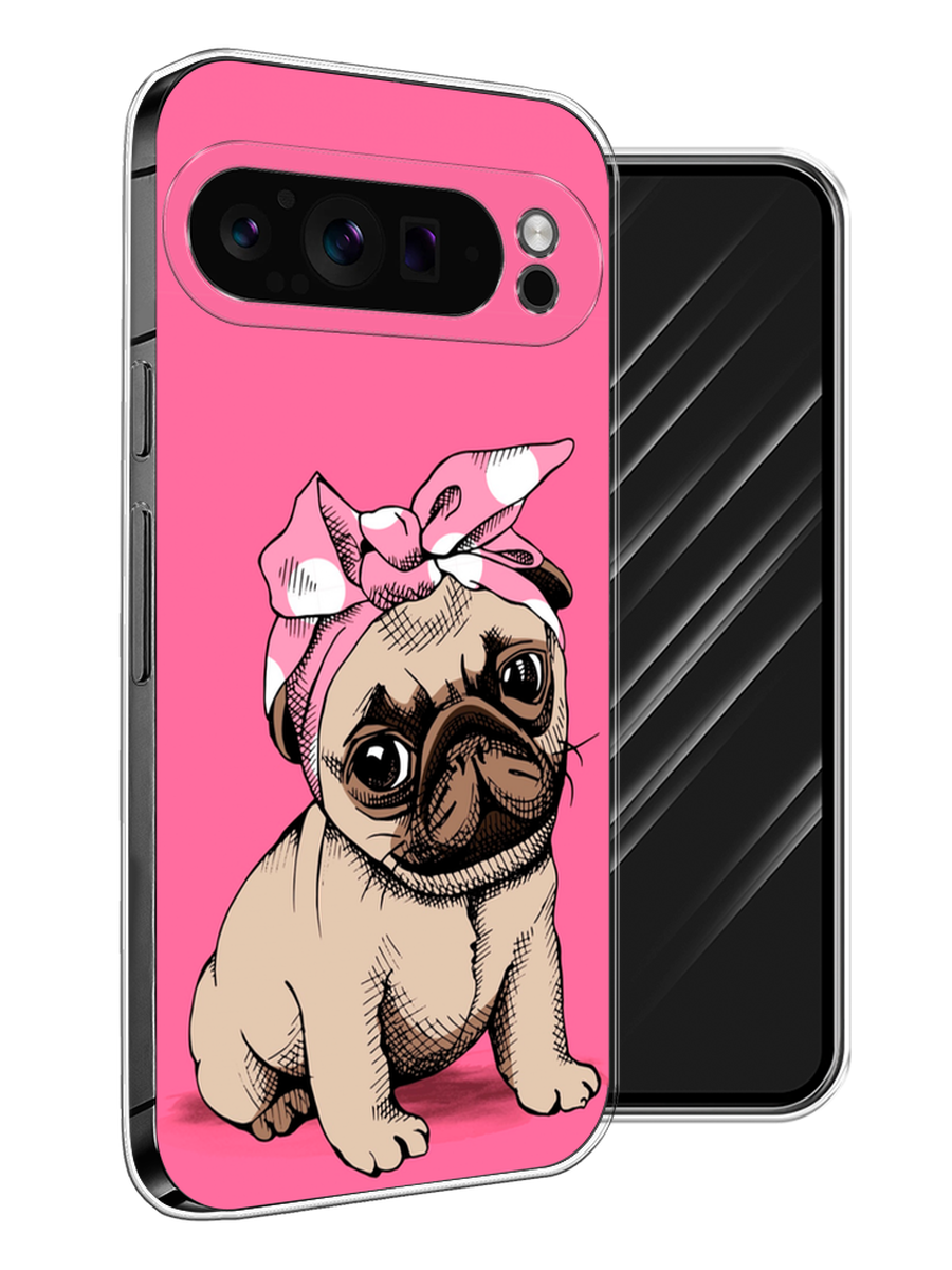 

Чехол Awog на Google Pixel 9 Pro "Dog Pin-Up", Розовый;бежевый, 272050-1