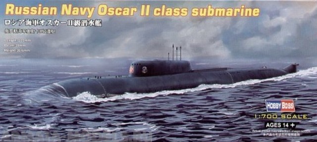 

87021 Подводная лодка Russian Navy Oscar II Class submarine 1/700