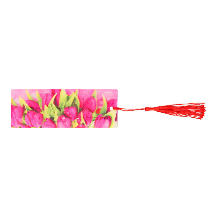 

Закладка для книг ArtSpace Cool girl 3D с линейкой 150 x 55 мм в ассортименте, Розовый