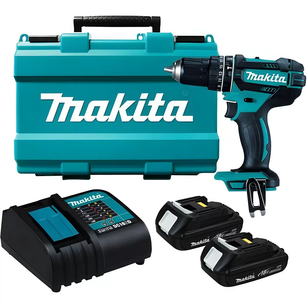 

Дрель аккумуляторная ударная MAKITA LXT DHP482SYE
