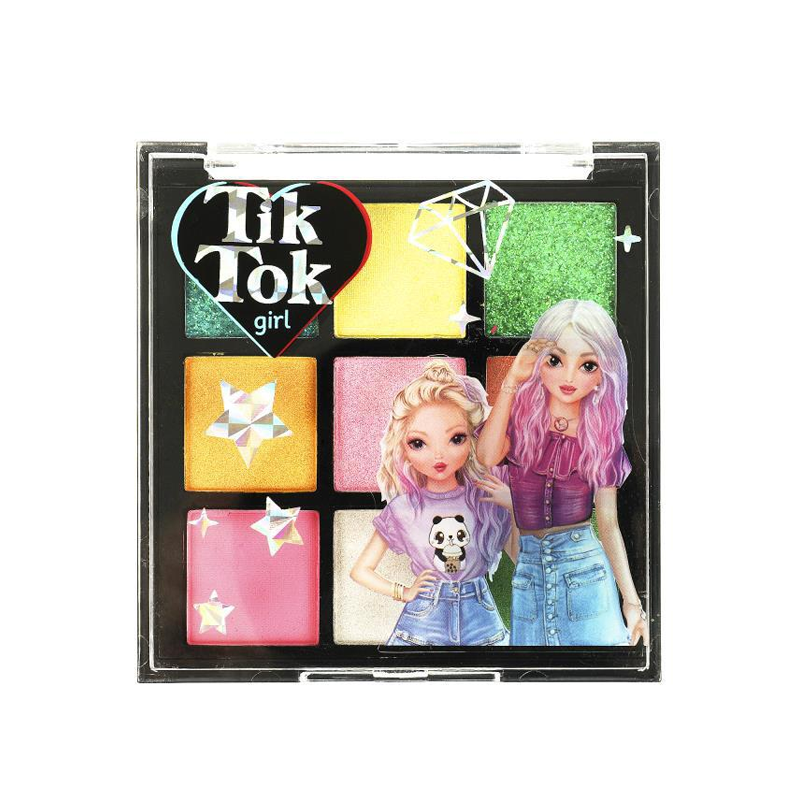 

Тени для век Tik Tok Girl Eye shadow 7 г, Зеленый;желтый;розовый;бирюзовый;белый;оранжевый