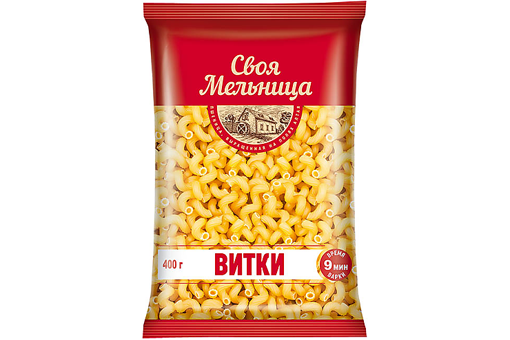 Своя Мельница, макаронные изделия Витки, 400 г