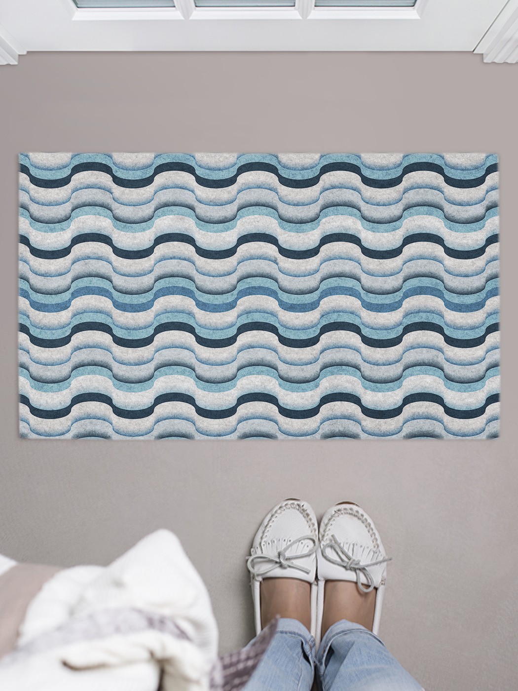 

Придверный коврик в прихожую для обуви, на резиновой основе, 75x45 см door_45159 JoyArty