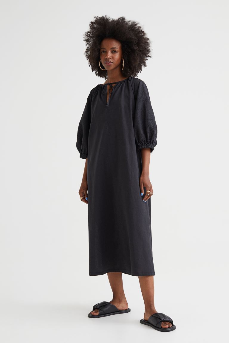 

Платье женское H&M 1062246001 черное XL (доставка из-за рубежа), 1062246001