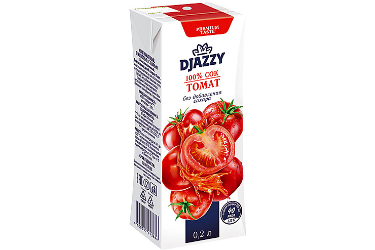 Djazzy, сок Томат , 0.2л, (10шт.)