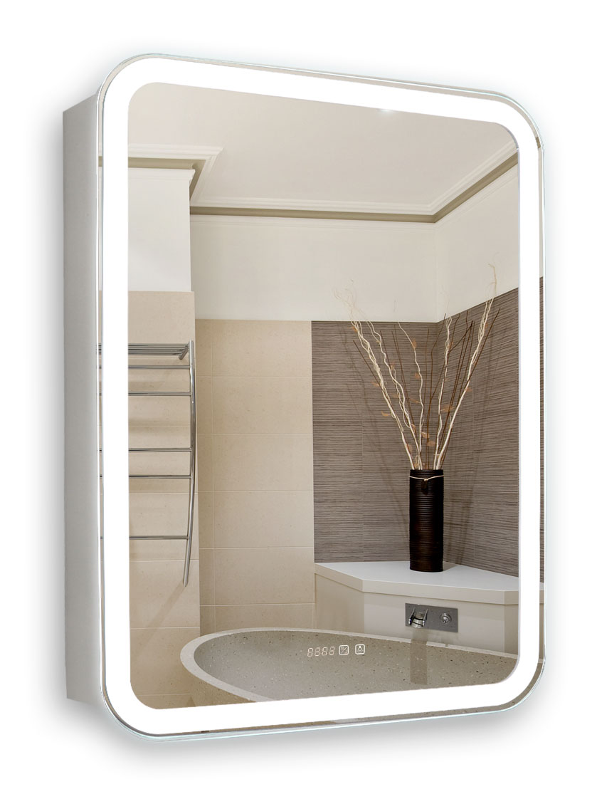 Зеркало-шкаф Azario Фиджи 50х15х75 Подвесной, Белый LED00002361
