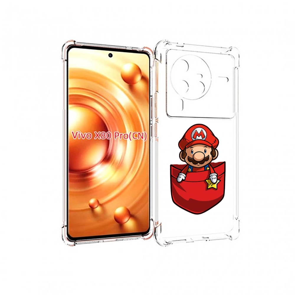 

Чехол MyPads марио в кармашке детский для Vivo X80 PRO, Прозрачный, Tocco
