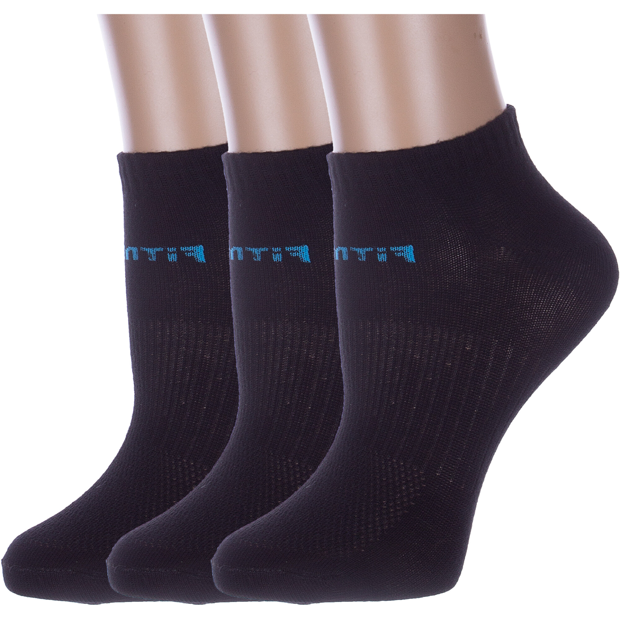 Комплект носков женских Альтаир 3-А217 черных 23, 3 пары