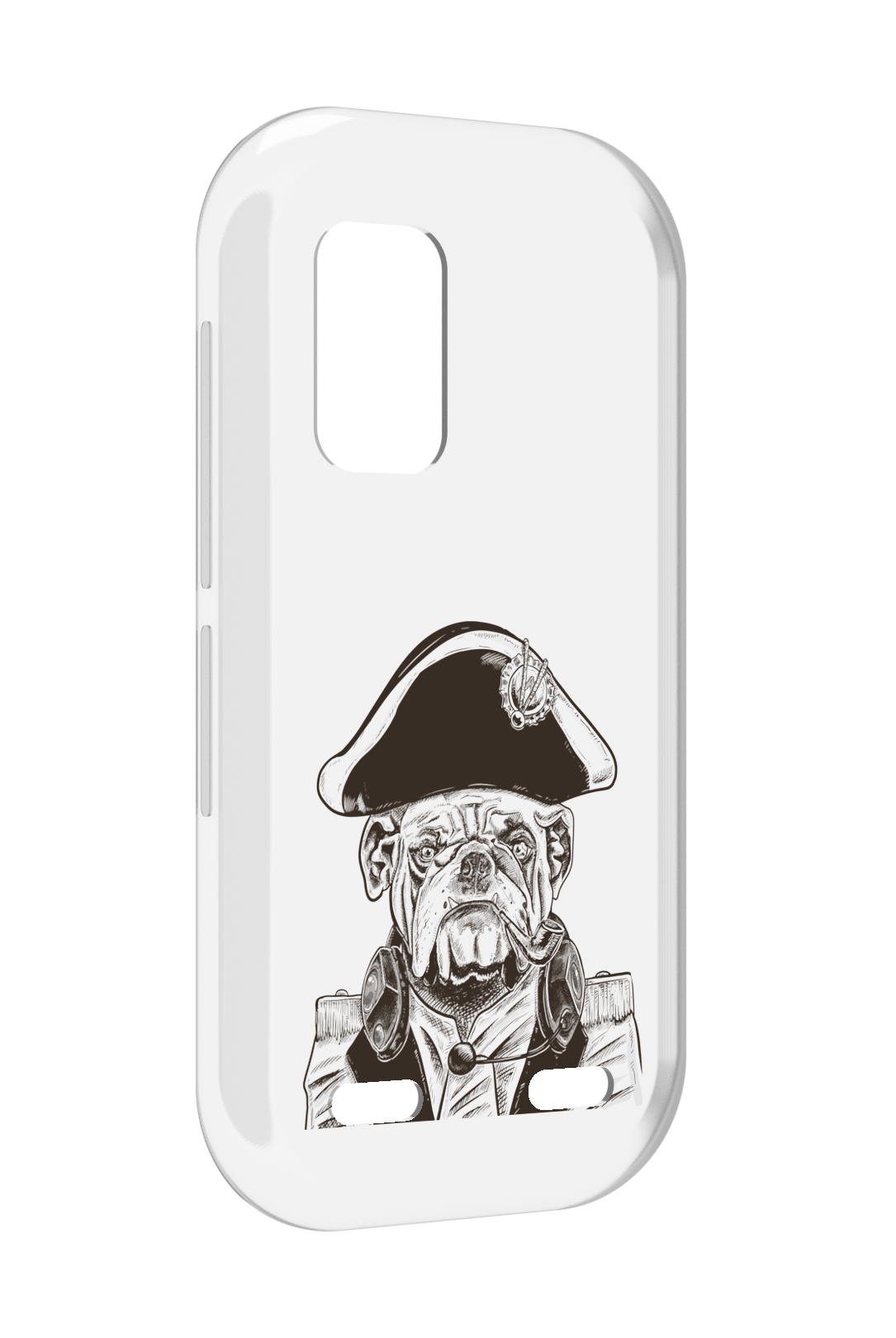 

Чехол MyPads мопс генерал для UleFone Armor X10 / X10 Pro, Прозрачный, Tocco