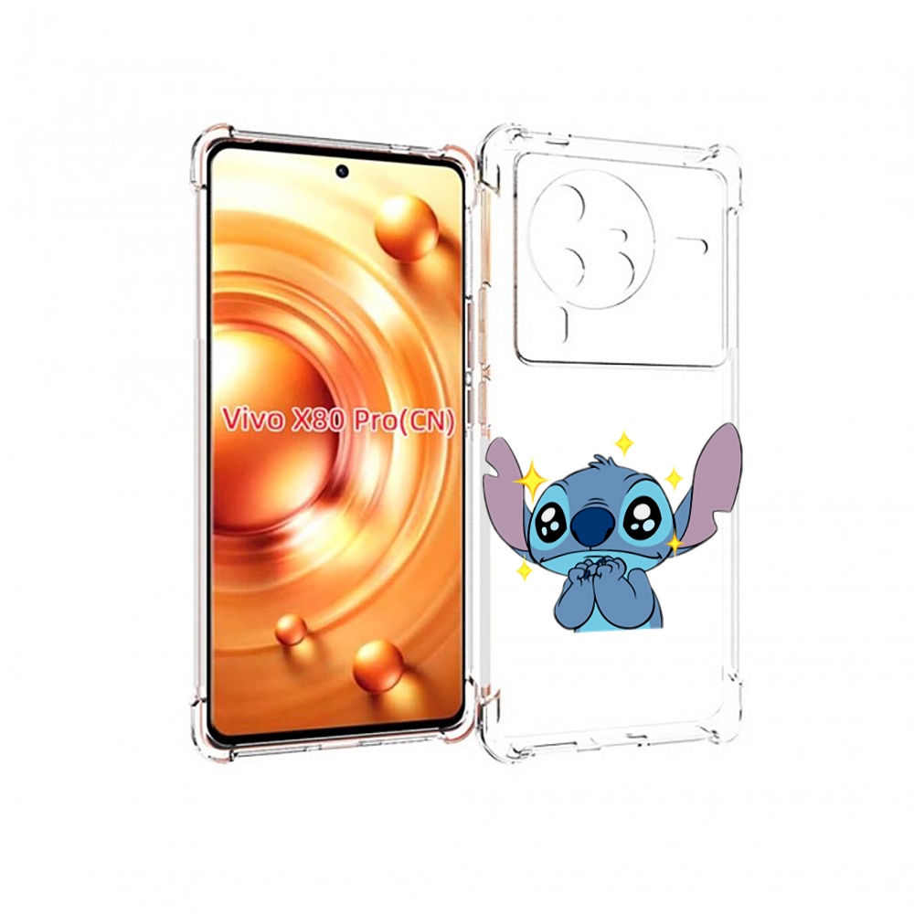

Чехол MyPads милый-стич детский для Vivo X80 Pro, Прозрачный, Tocco