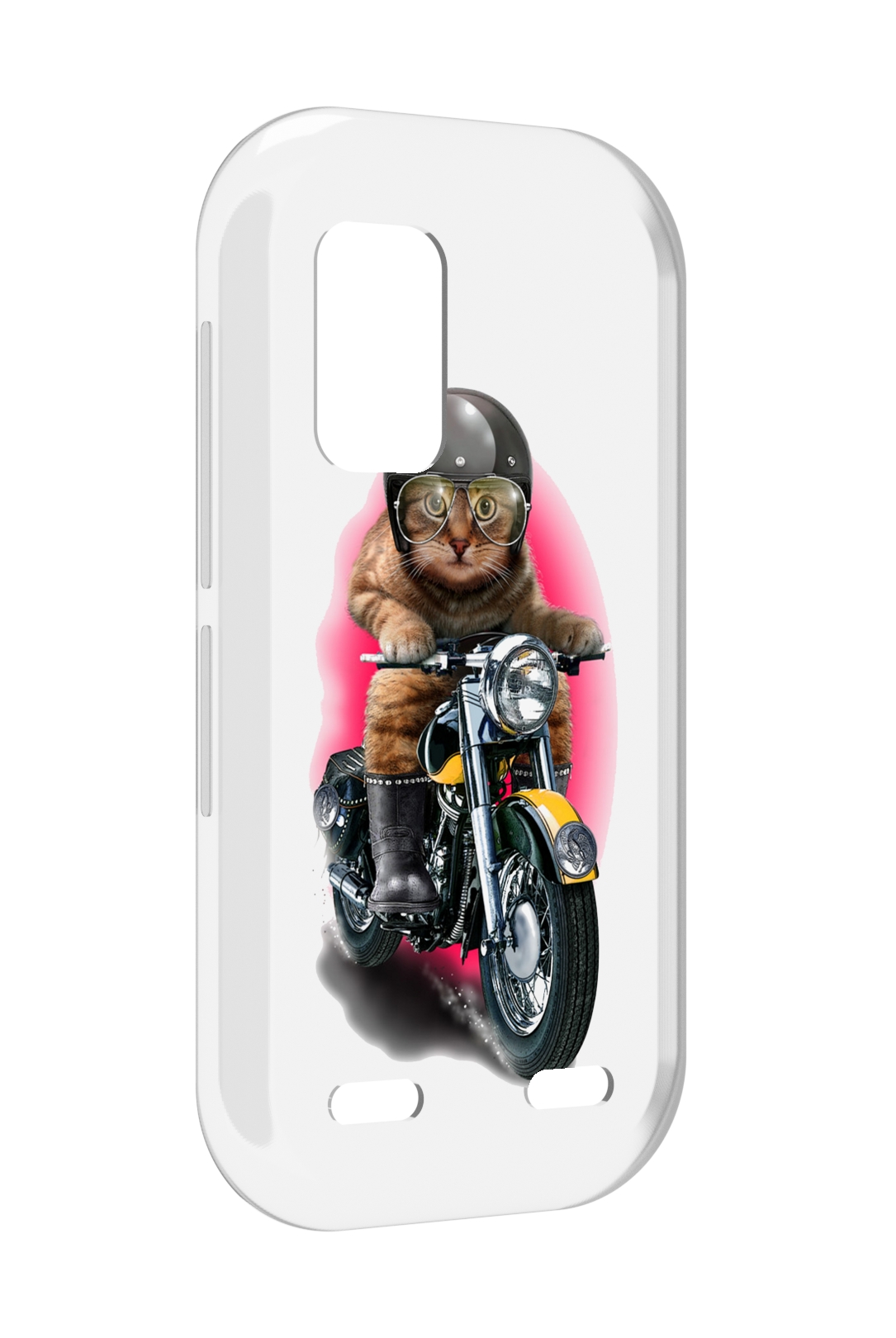 

Чехол MyPads мото-кот для UleFone Armor X10 / X10 Pro, Прозрачный, Tocco