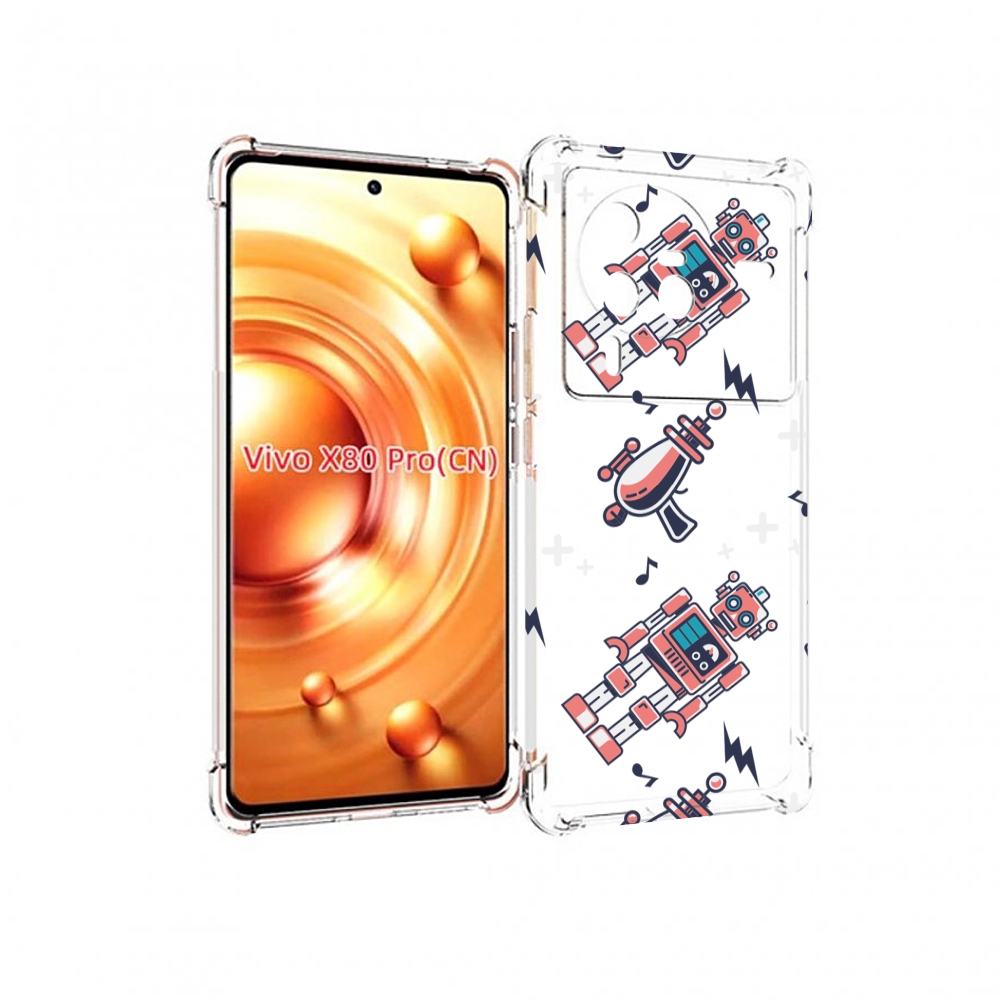 

Чехол MyPads мини-роботы для Vivo X80 PRO, Прозрачный, Tocco