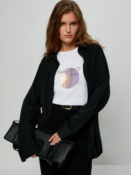 

Футболка женская ZARINA 2264530451 белая XL, 2264530451