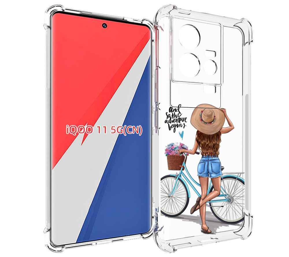 

Чехол MyPads Adventure женский для Vivo iQOO 11, Прозрачный, Tocco