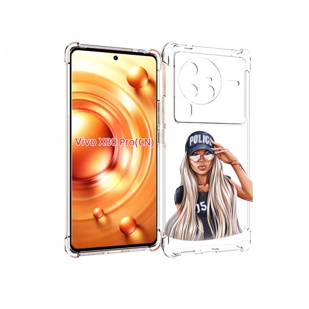 

Чехол MyPads модная-девушка-арт женский для Vivo X80 PRO, Прозрачный, Tocco