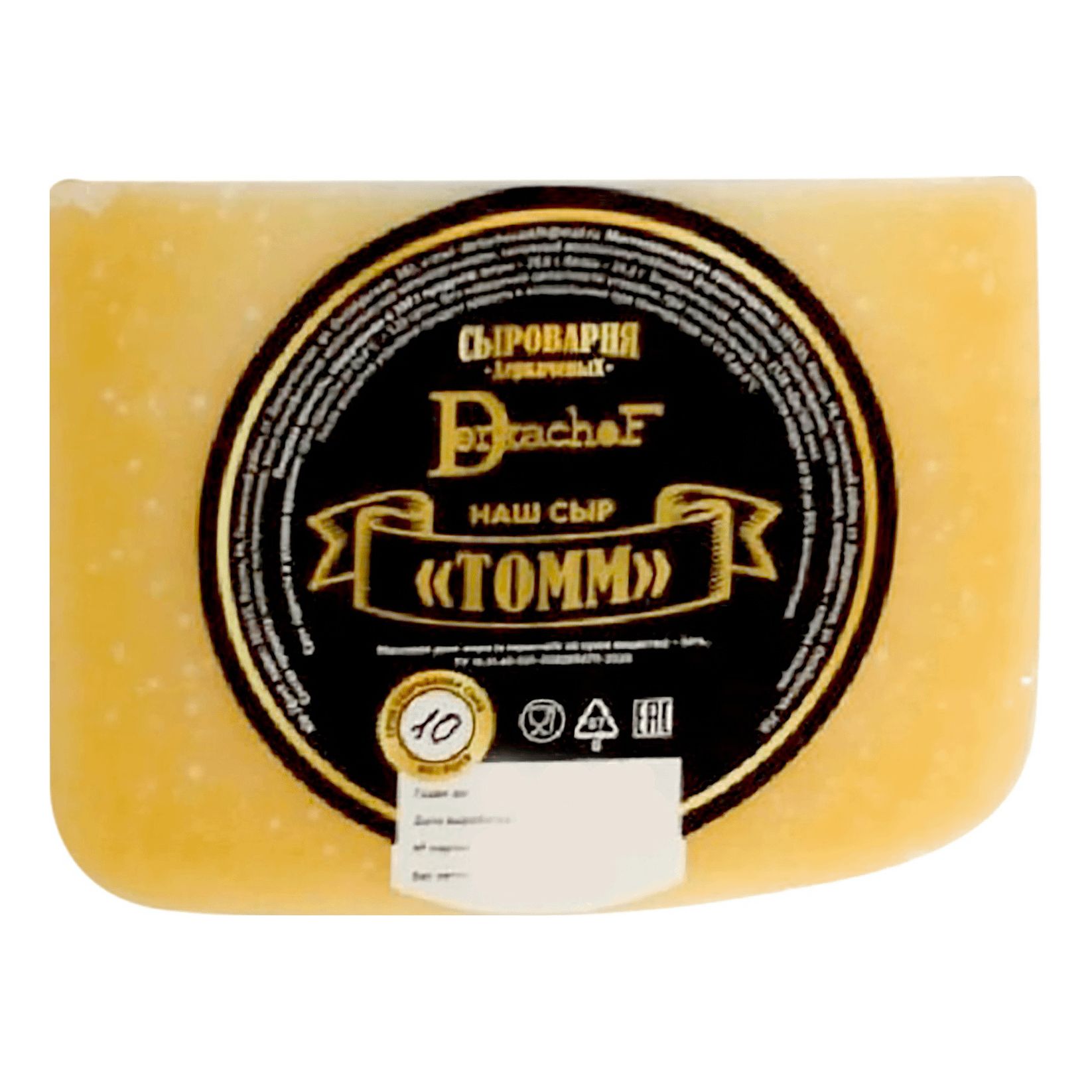 

Сыр твердый Том 50% +-250 г