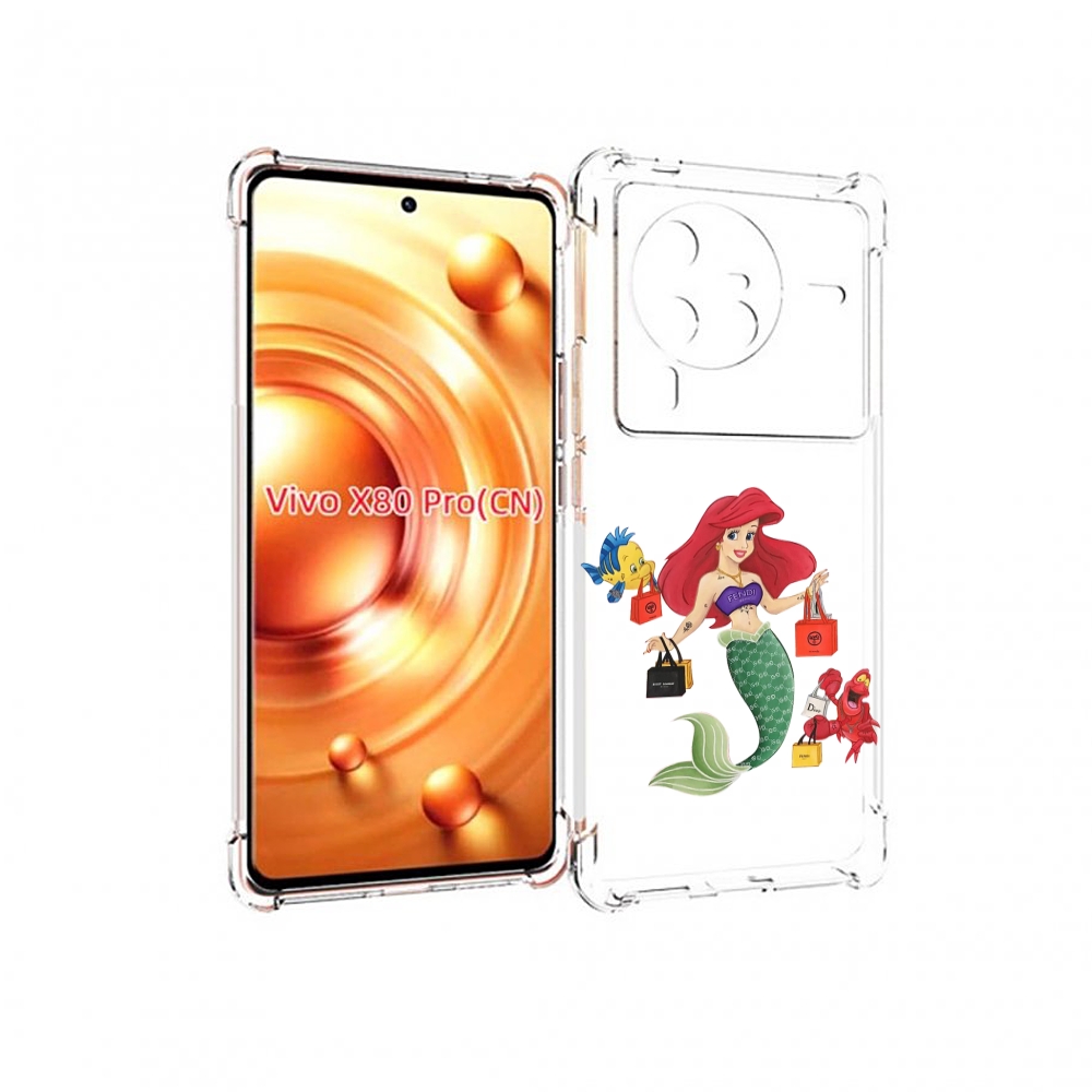 

Чехол MyPads модная-русалка женский для Vivo X80 PRO, Прозрачный, Tocco