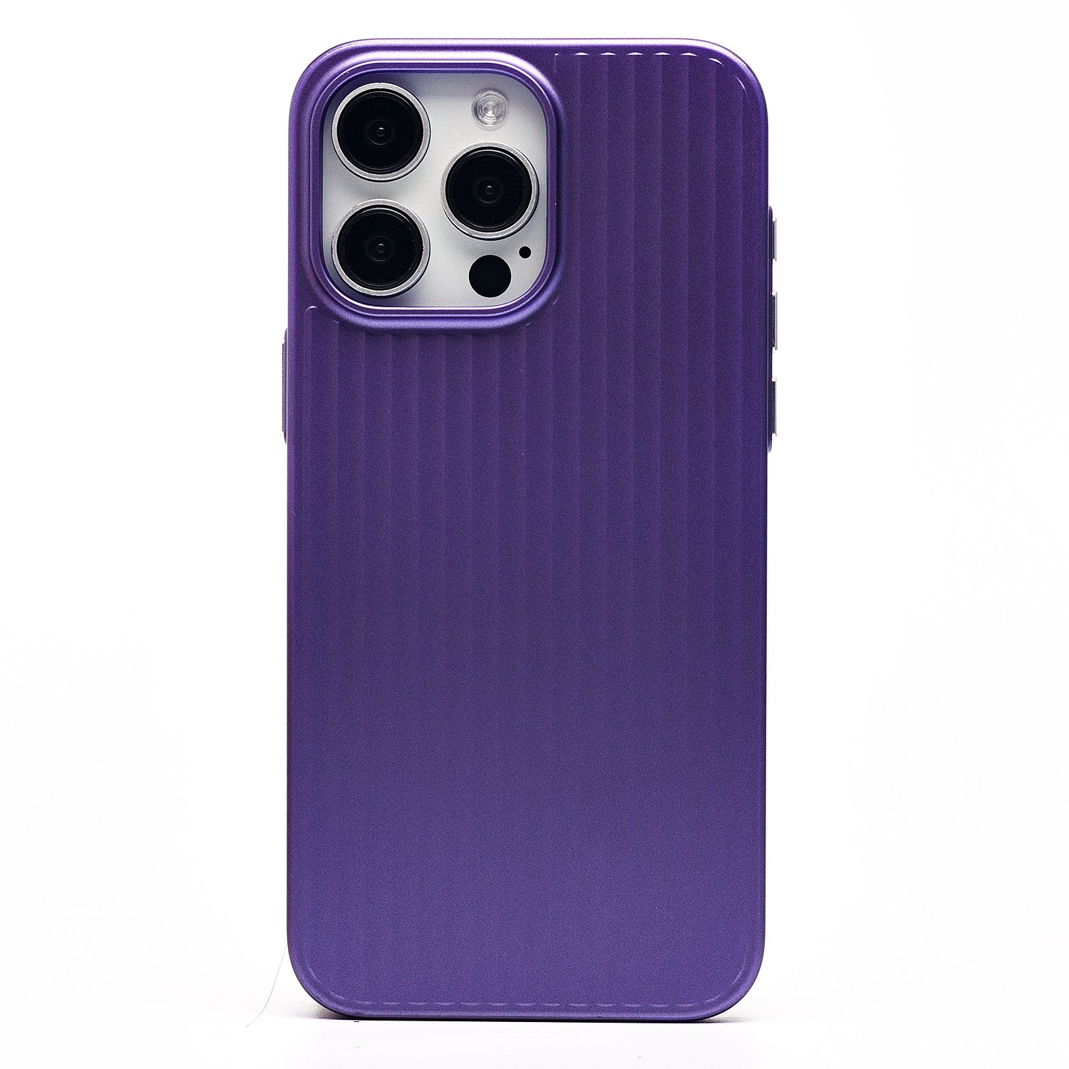 

Чехол iPhone 15 Pro Max пластиковый рифленый <фиолетовый>