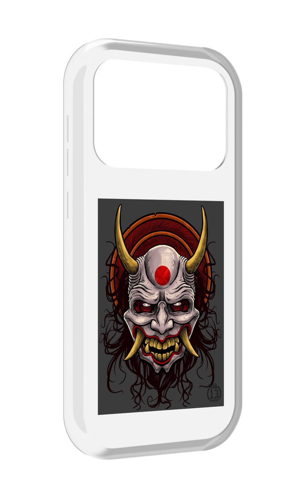 

Чехол MyPads маска с клыками и рогами для Oukitel F150 Air1 Pro / F150 Air1, Прозрачный, Tocco