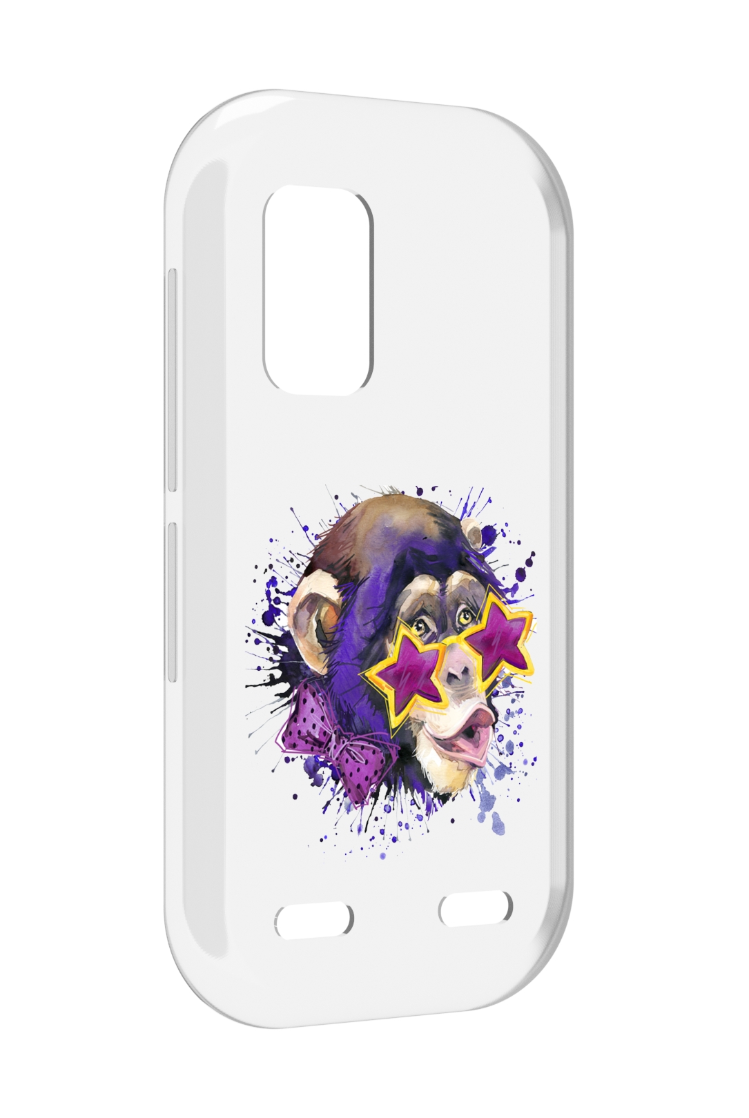 

Чехол MyPads обезьяна в очках для UleFone Armor X10 / X10 Pro, Прозрачный, Tocco
