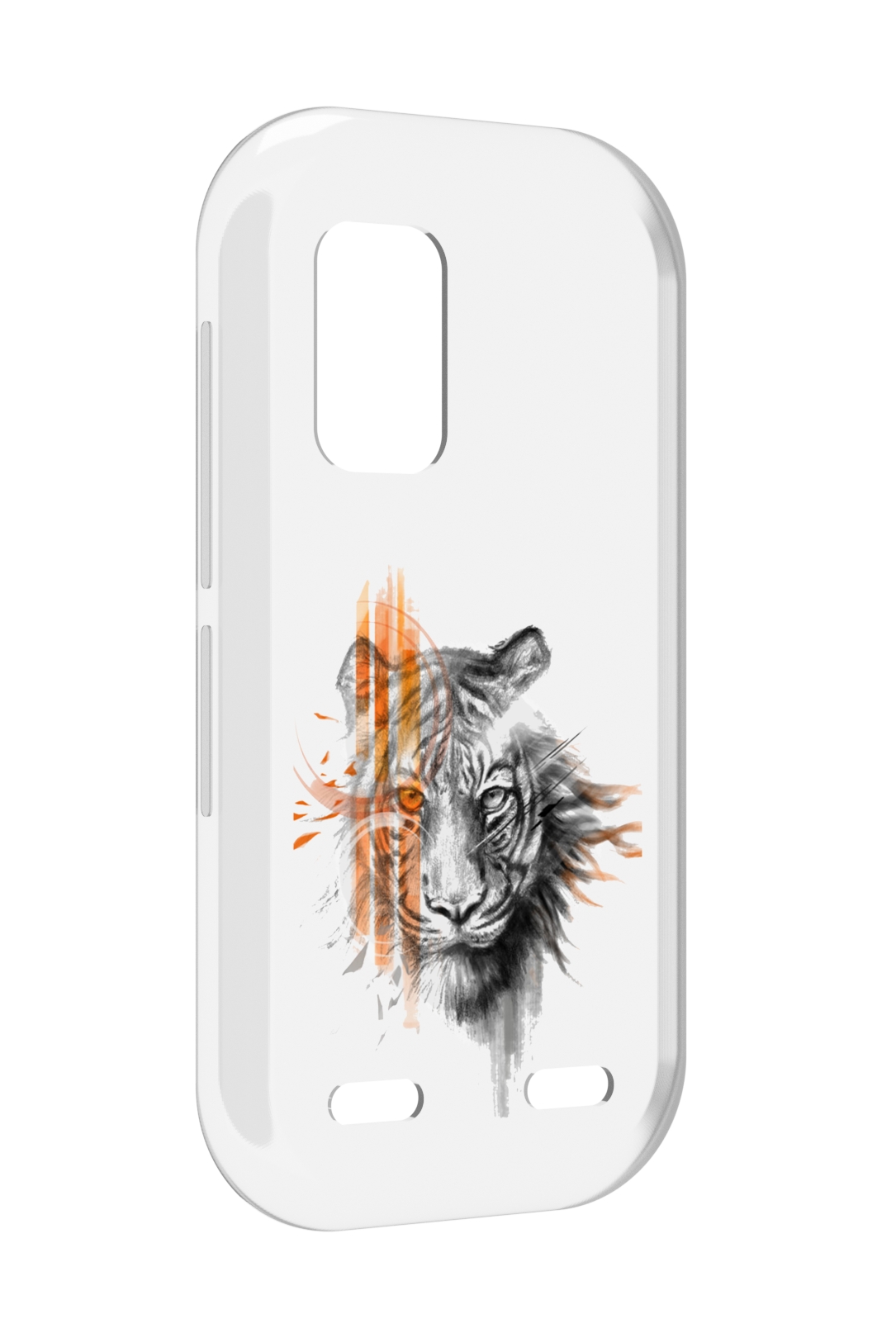 

Чехол MyPads огненный тигр для UleFone Armor X10 / X10 Pro, Прозрачный, Tocco