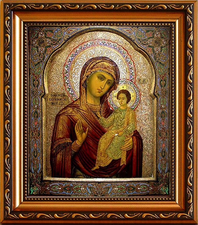 

Седмиезерная икона Божьей Матери (Одигитрия) на холсте.