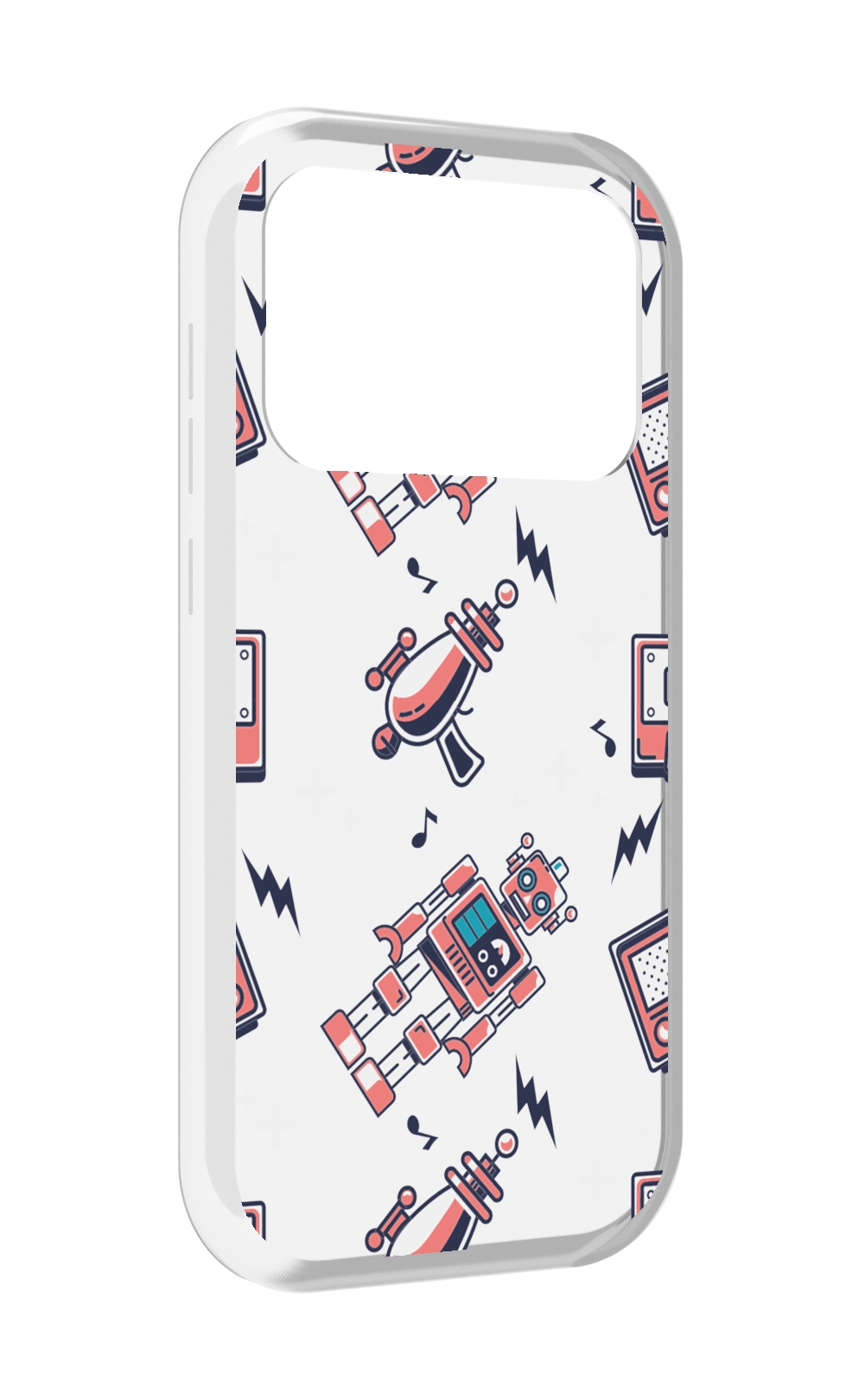 

Чехол MyPads мини-роботы для Oukitel F150 Air1 Pro / F150 Air1, Прозрачный, Tocco