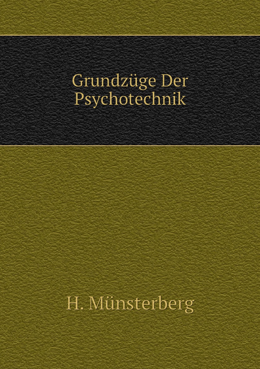 

Grundzuge Der Psychotechnik
