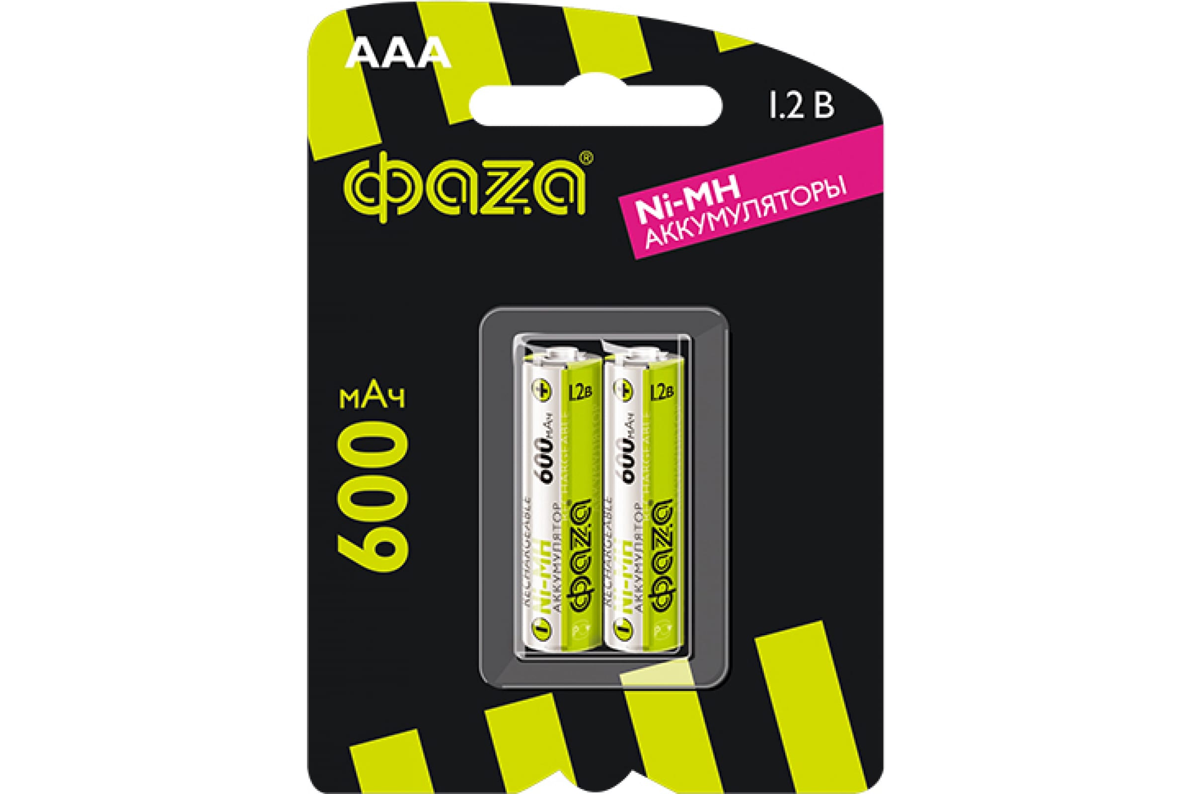 ФАZА Аккумулятор размера AAA 600мАч Ni-MH BL-2 5002852