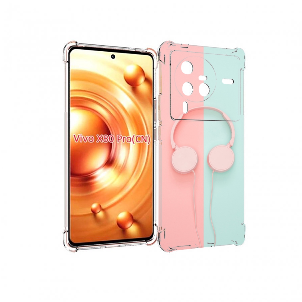 

Чехол MyPads наушники-минимализм для Vivo X80 Pro, Прозрачный, Tocco