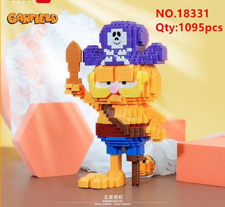 

Конструктор 3D из миниблоков Balody Гарфилд Кот пират 1095 элементов - BA18331, BA18331