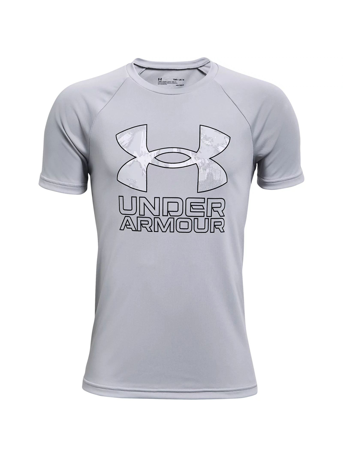 

Футболка Under Armour Tech Hybrid Prt Fill SS Tee 1363281-011 серый р.YXL, 1363281