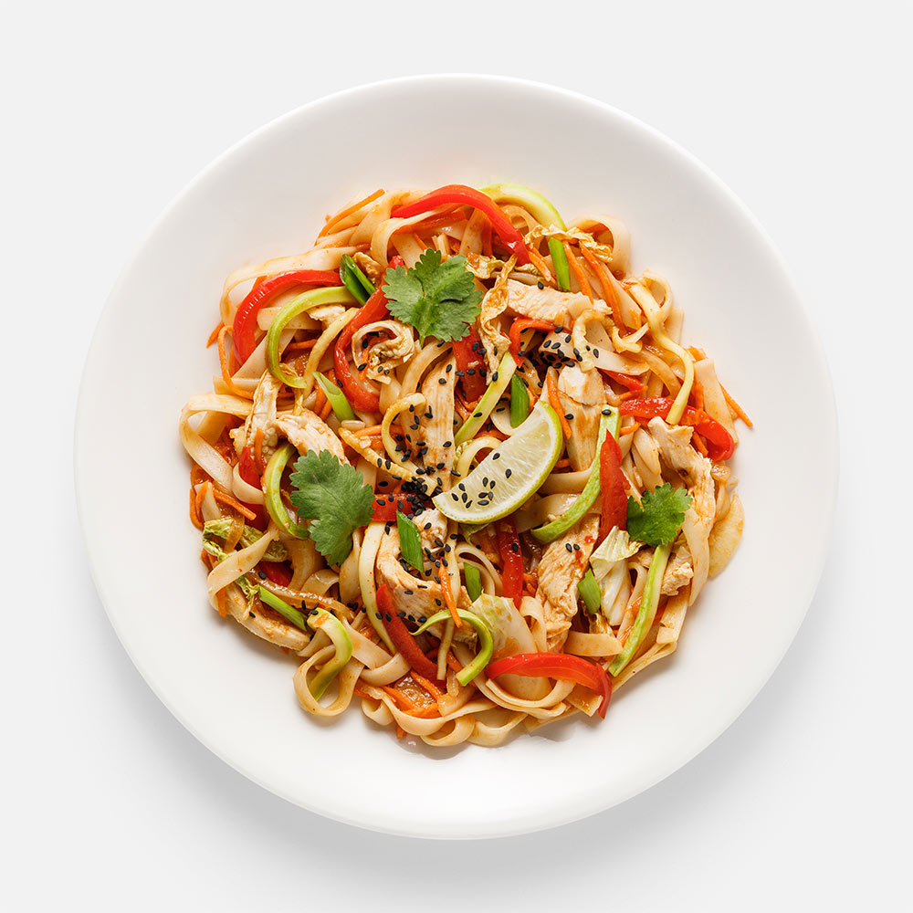 

Пад-тай Greenbox с цыплёнком и овощами, 250 г