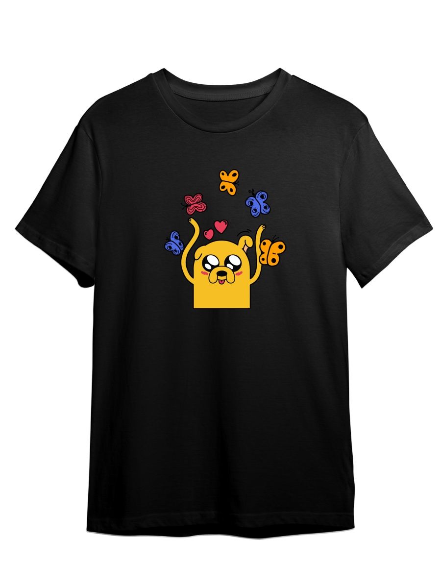 

Футболка унисекс Каждому Своё Время приключений/Adventure Time MUAT13 черная 4XL, "Время приключений/Adventure Time" MUAT13