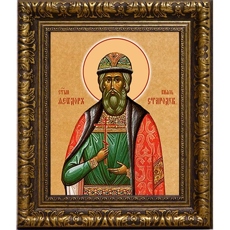 

Феодор Стародубский Благоверный князь. Икона на холсте.