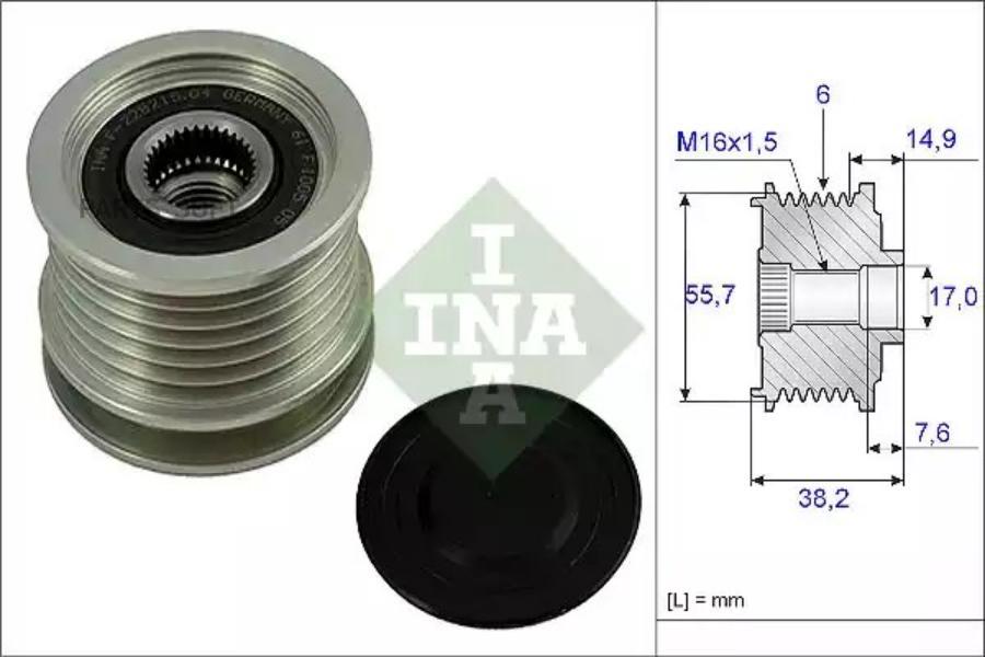 

INA Шкив генератора INA 535001310