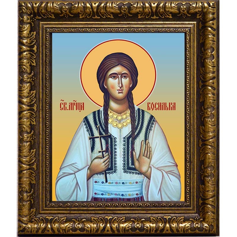 

Босилька Пасьянская (Раичич) мученица. Икона на холсте.