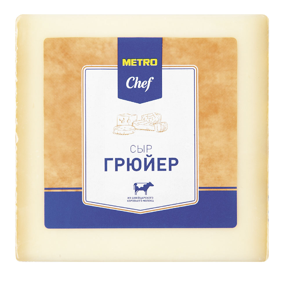 

Сыр твердый Metro Chef Грюйер 50% 400 г
