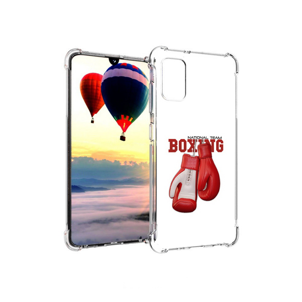 

Чехол MyPads Tocco для Samsung Galaxy A41 боксерские перчатки (PT147427.483.244), Прозрачный, Tocco