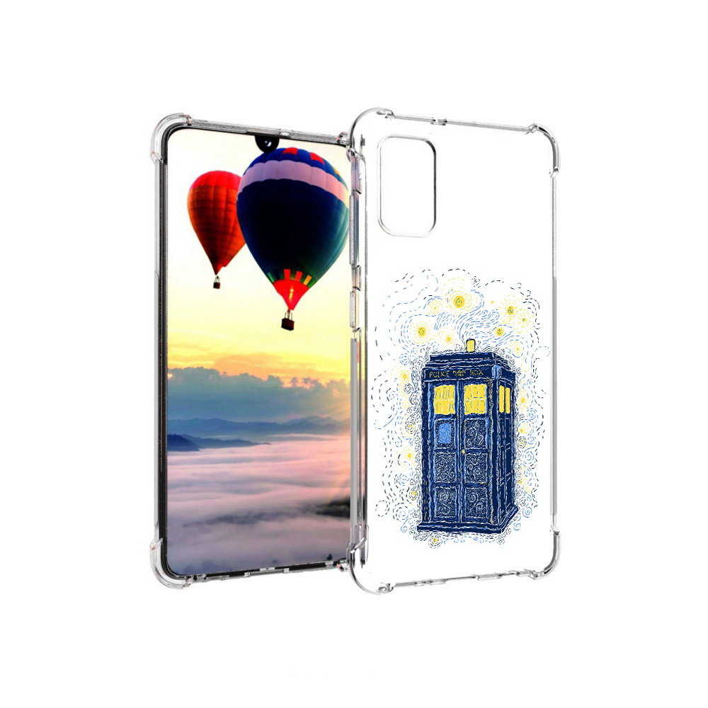 

Чехол MyPads Tocco для Samsung Galaxy A41 будка рисунок (PT147427.483.249), Прозрачный, Tocco