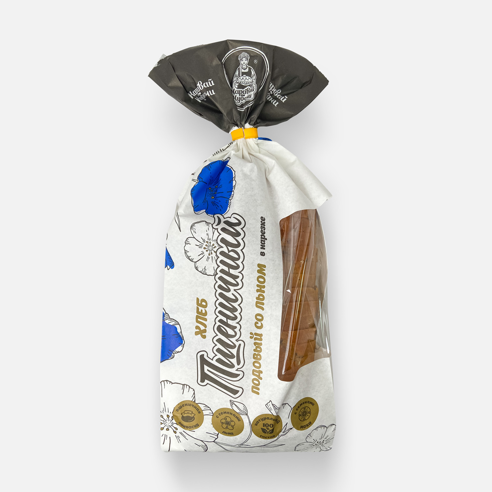 

Хлеб пшеничный Каравай Кубани со льном, нарезка, 300 г