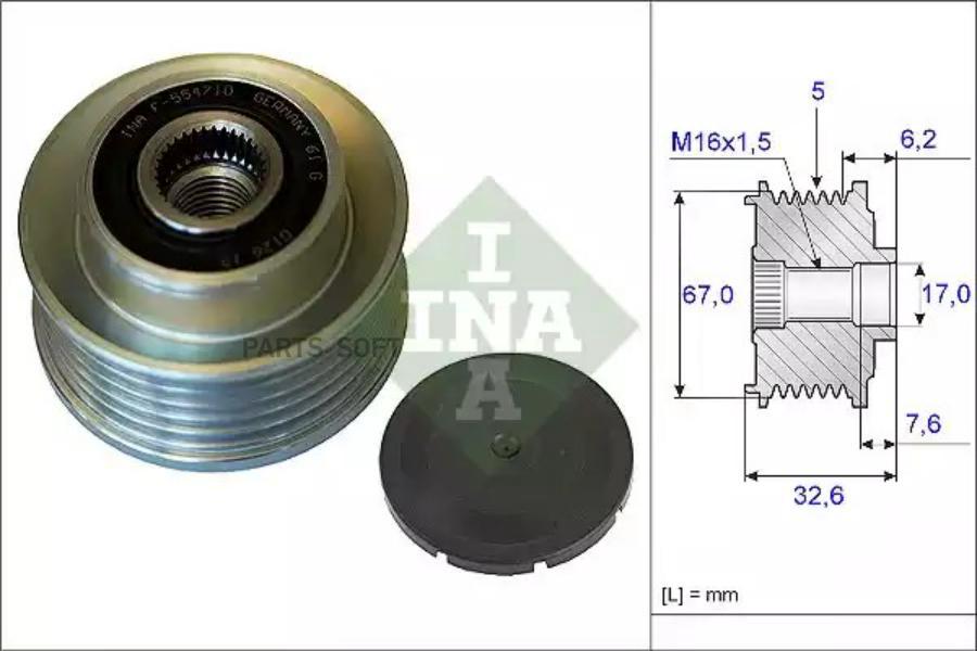 

INA Шкив генератора INA 535009710