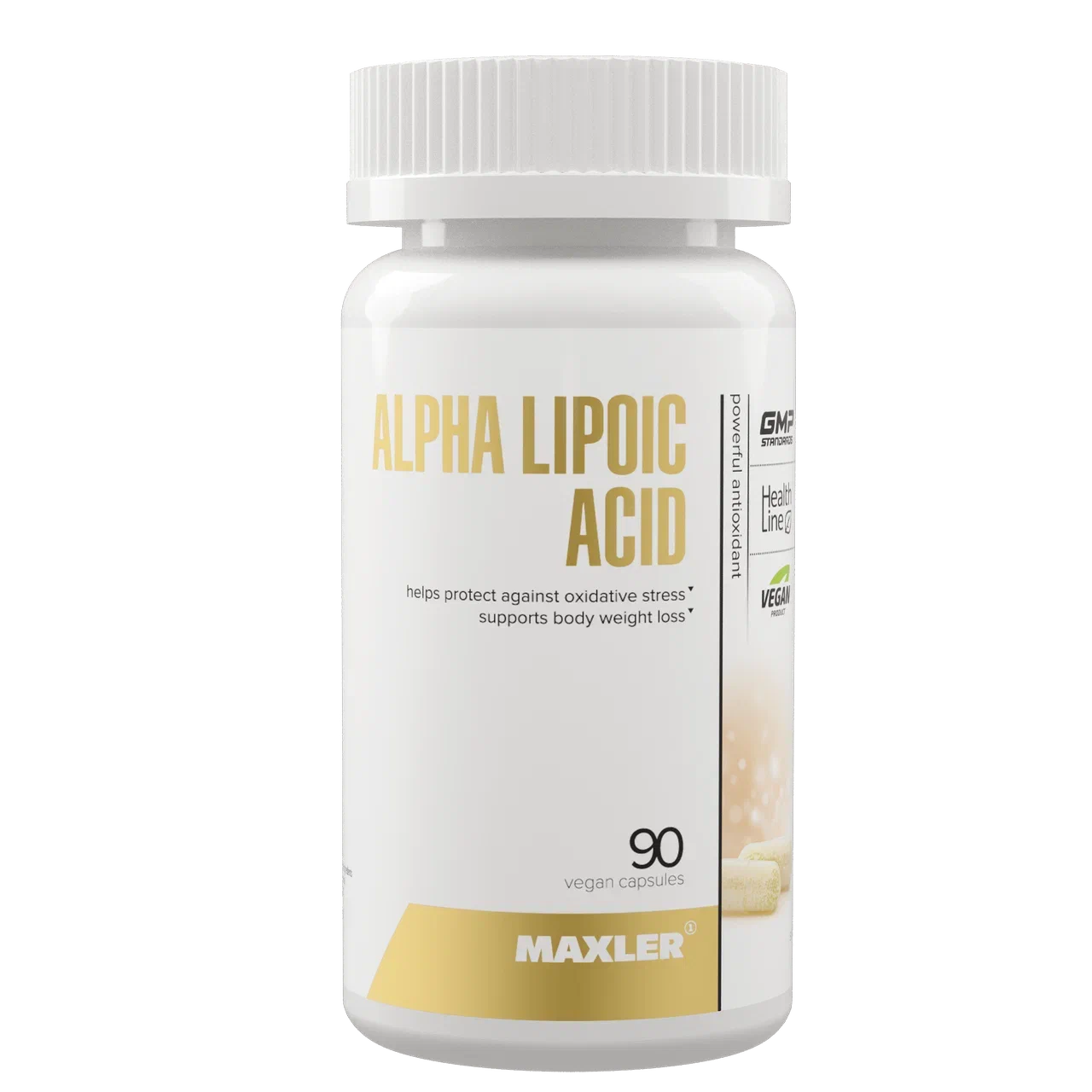 Альфа-липоевая кислота Maxler Alpha Lipoic Acid 100мг (США) 90 веганских капсул