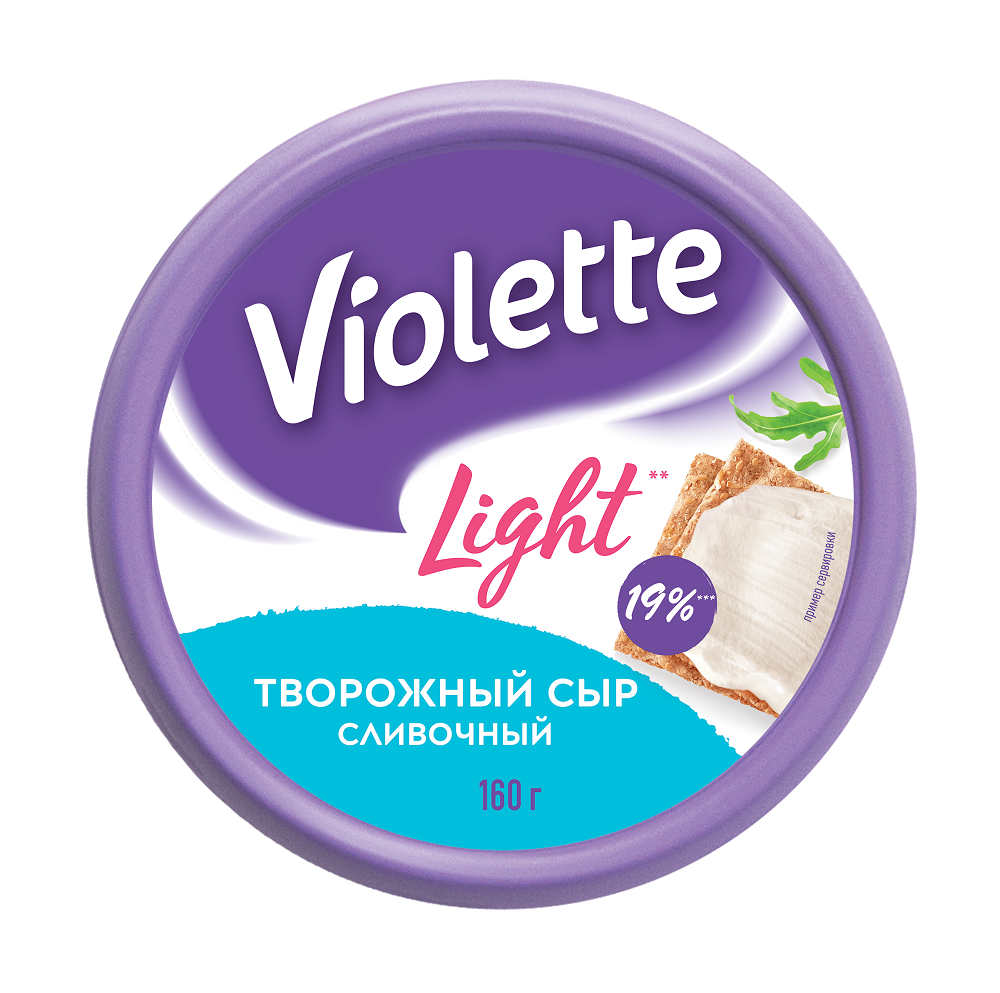 Творожный сыр Violette Light сливочный 60% бзмж 160 г