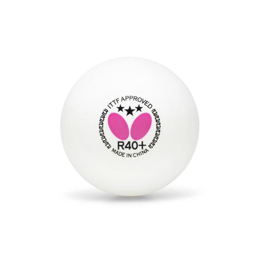 Мячи для настольного тенниса Butterfly 3*** R40+ (12 шт.) (White)