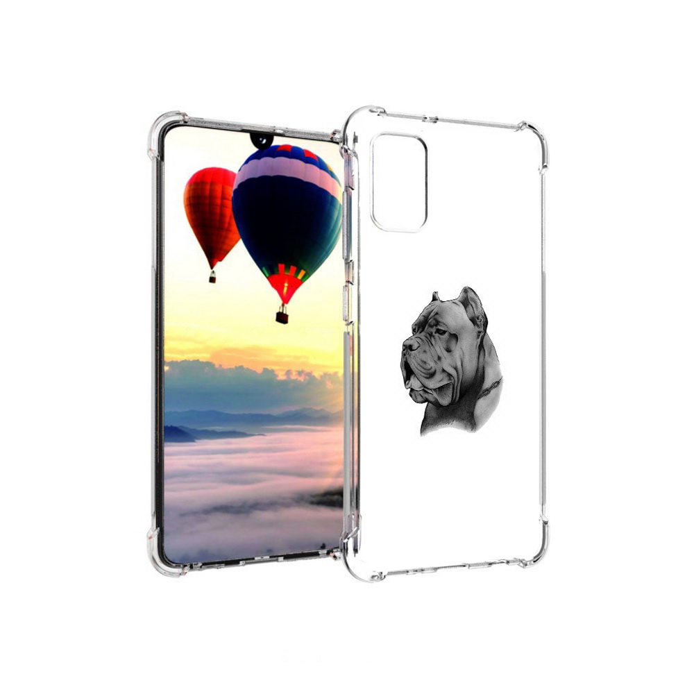 

Чехол MyPads Tocco для Samsung Galaxy A41 грозный бульдог (PT147427.483.300), Прозрачный, Tocco